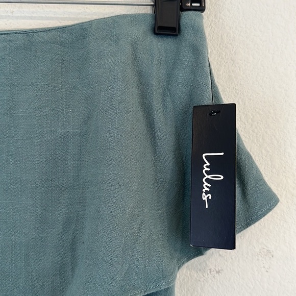 NWT Lulus Lanah Sage Green Strapless Jumpsuit - Picture 11 of 13